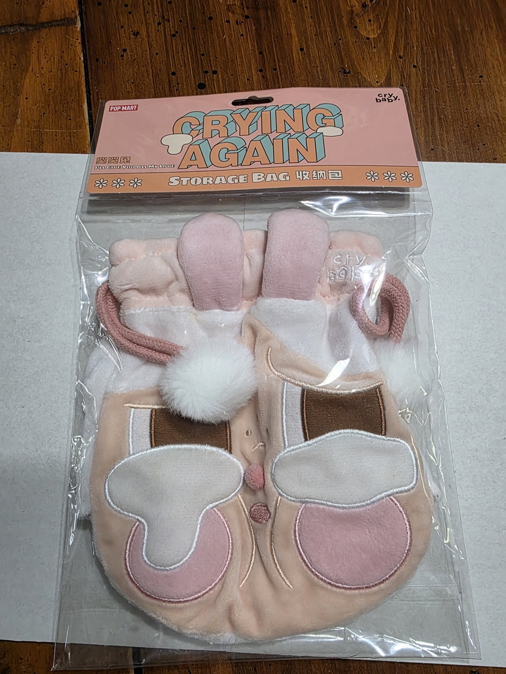 Cry Baby Pink Bunny Storage Bag